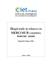 Illegal trade in tobacco in MERCOSUR countries