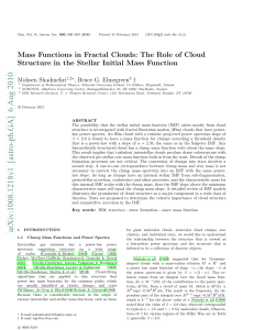 Mass Functions in Fractal Clouds: The Role of Cloud Structure in the