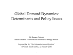 Global Demand Dynamics: Determinants and Policy Issues