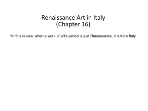 Renaissance Art in Italy