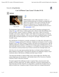 Can Cell Phones Cause Cancer? (Grades 10-11)