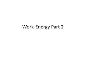 Work Energy Part 2