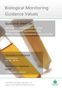 Cyclohexanone - Health and Safety Laboratory
