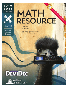 Math Resource