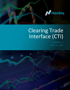 Clearing Trade Interface (CTI)