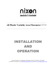 INSTALLATION AND OPERATION
