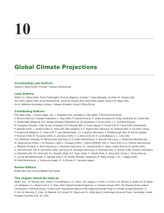 Global Climate Projections