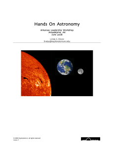 Hands On Astronomy