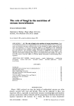 The role of fungi in the nutrition of stream invertebrates