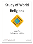 Lesson Two The Religion of Buddhism