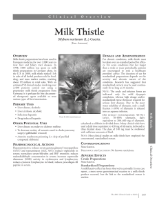 HerbalGram for Milk Thistle - American Botanical Council