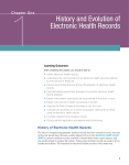 History and Evolution of Electronic Health Records
