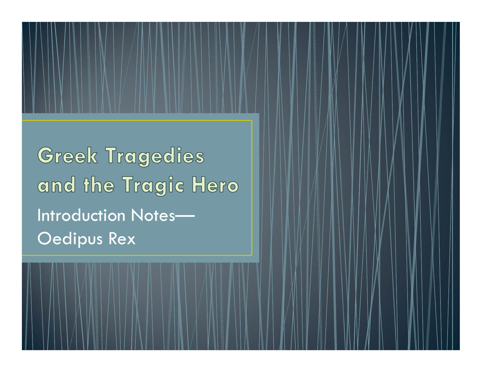 what is a greek tragic hero