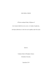 DOCTORAL THESIS A Physio-ecological Study of Ephyrae of the