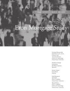 Eron Mortgage Study