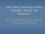How Does Temperature Affect Viscosity, Density and Buoyancy?