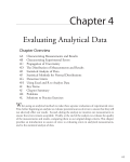 Chapter 4: Evaluating Analytical Data