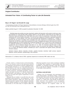 Untreated Poor Vision: A Contributing Factor to Late