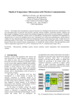 Model of Temperature Microsystem with Wireless