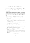 MACM 101 — Discrete Mathematics I Exercises on Functions and