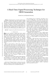 A Real-Time Signal Processing Technique for MIDI Generation