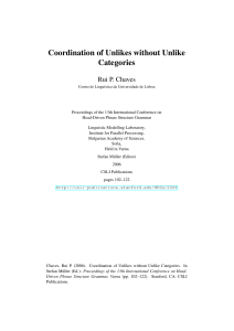 Coordination of Unlikes without Unlike Categories