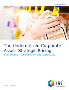 The Underutilized Corporate Asset: Strategic Pricing