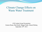 Climate Change Effects on Waste Water Treatment