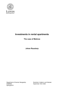 Investments in rental apartments