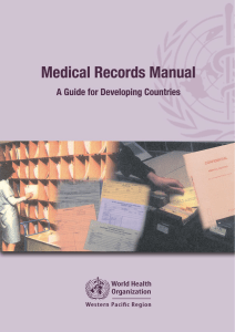 Medical records manual: a guide for developing countries