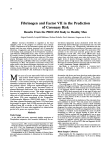 Fibrinogen and Factor VII in the Prediction of Coronary Risk Results