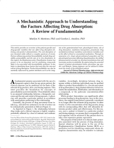 A Mechanistic Approach to Understanding the Factors Affecting
