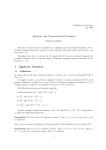 Algebraic Numbers - Département de Mathématiques d`Orsay