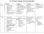 6-12 Language Arts Curriculum Map