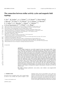 The connection between stellar activity cycles and magnetic field