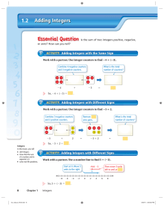 Adding Integers 1.2