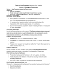 Chapter 17 Biological Communities PPt Note Packet