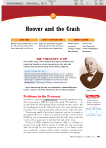 Hoover and the Crash