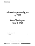 The Indian Citizenship Act of 1924