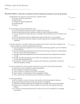 AP Biology Chapter 46 Take Home Quiz