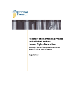 Report of The Sentencing Project to the United Nations Human