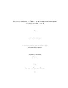 Ph.D. thesis  - IceCube Neutrino Observatory