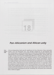 Pan-Africanism and African unity