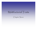 Multifactorial Traits