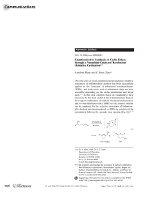 Enantioselective Synthesis of Cyclic Ethers through a Vanadium