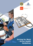 Driving for Work - Driver Health Guidelines