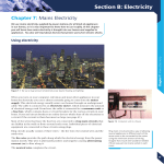 Section B: Electricity - Pearson Schools and FE Colleges
