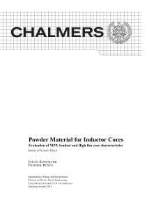 Powder Material for Inductor Cores