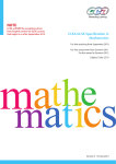 CCEA GCSE Specification in Mathematics