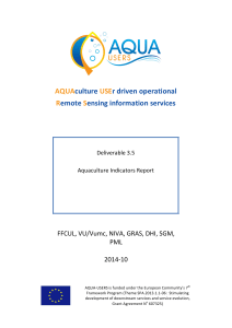 D3.5: Aquaculture indicators report - AQUA
